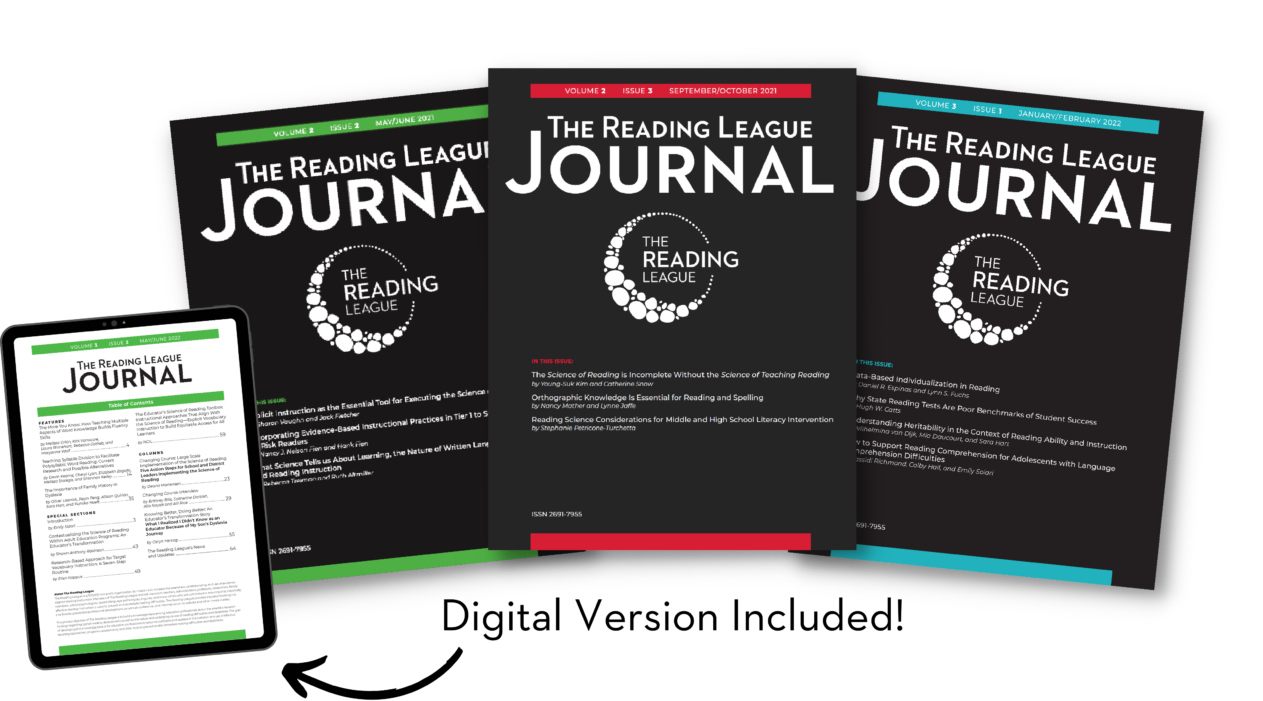The Reading League Journal Subscribe