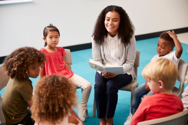 teacher reading donate