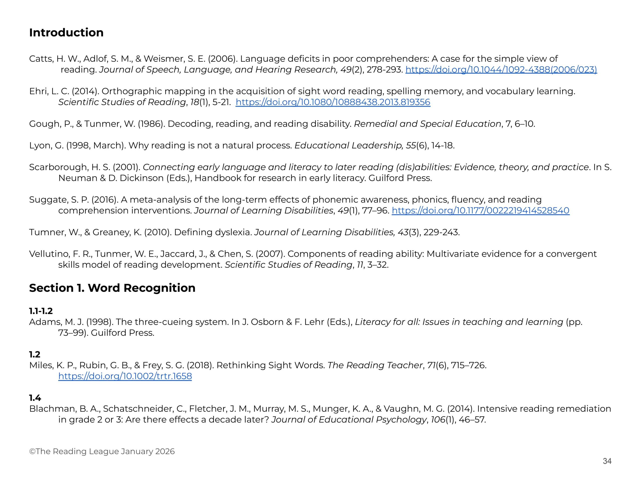 CEGs references page