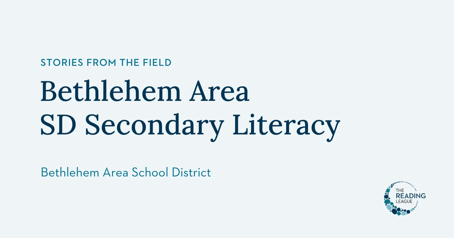 Bethlehem Area SD Secondary Literacy