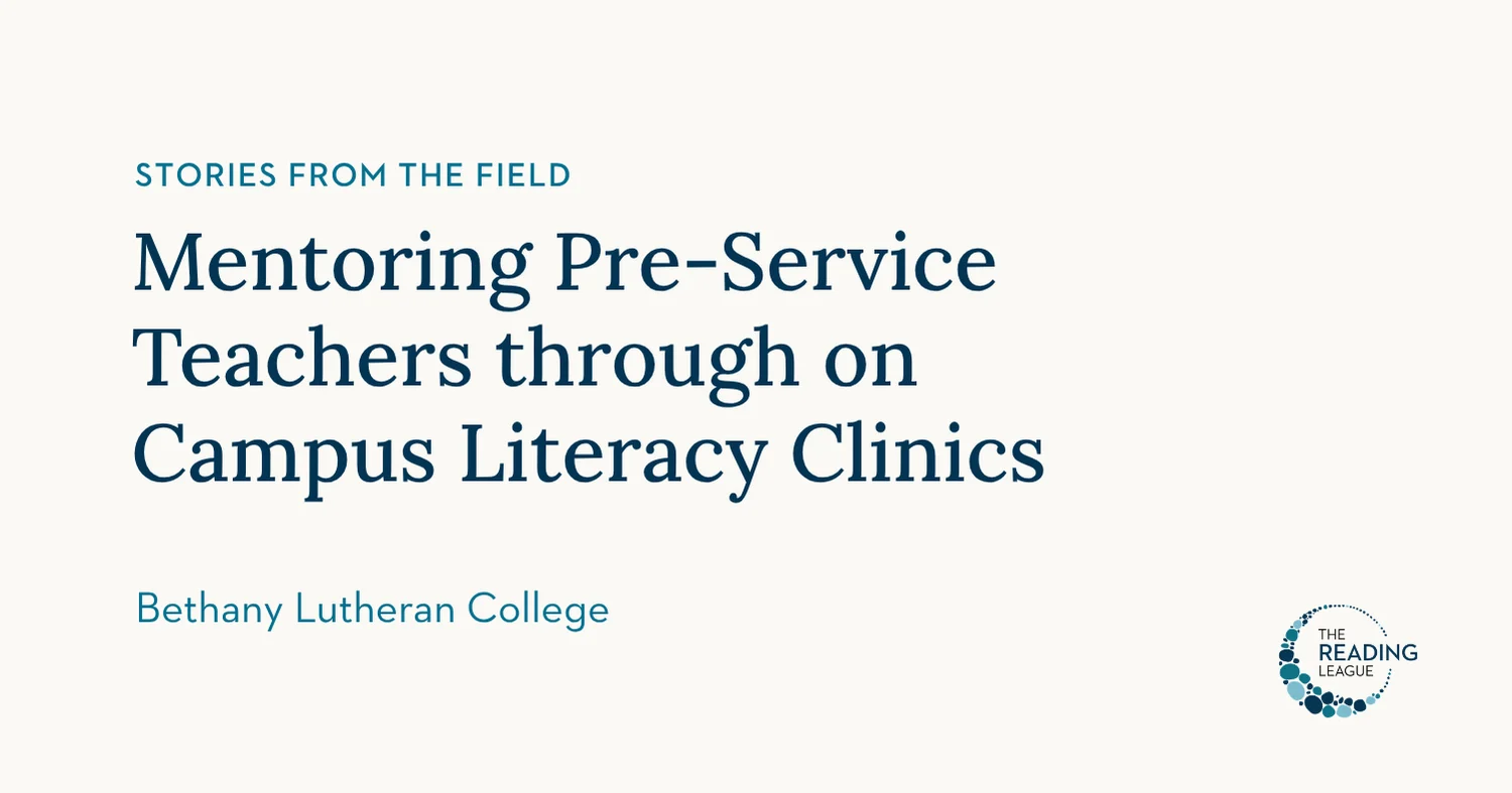Mentoring Pre-Service Teachers through on Campus Literacy Clinics