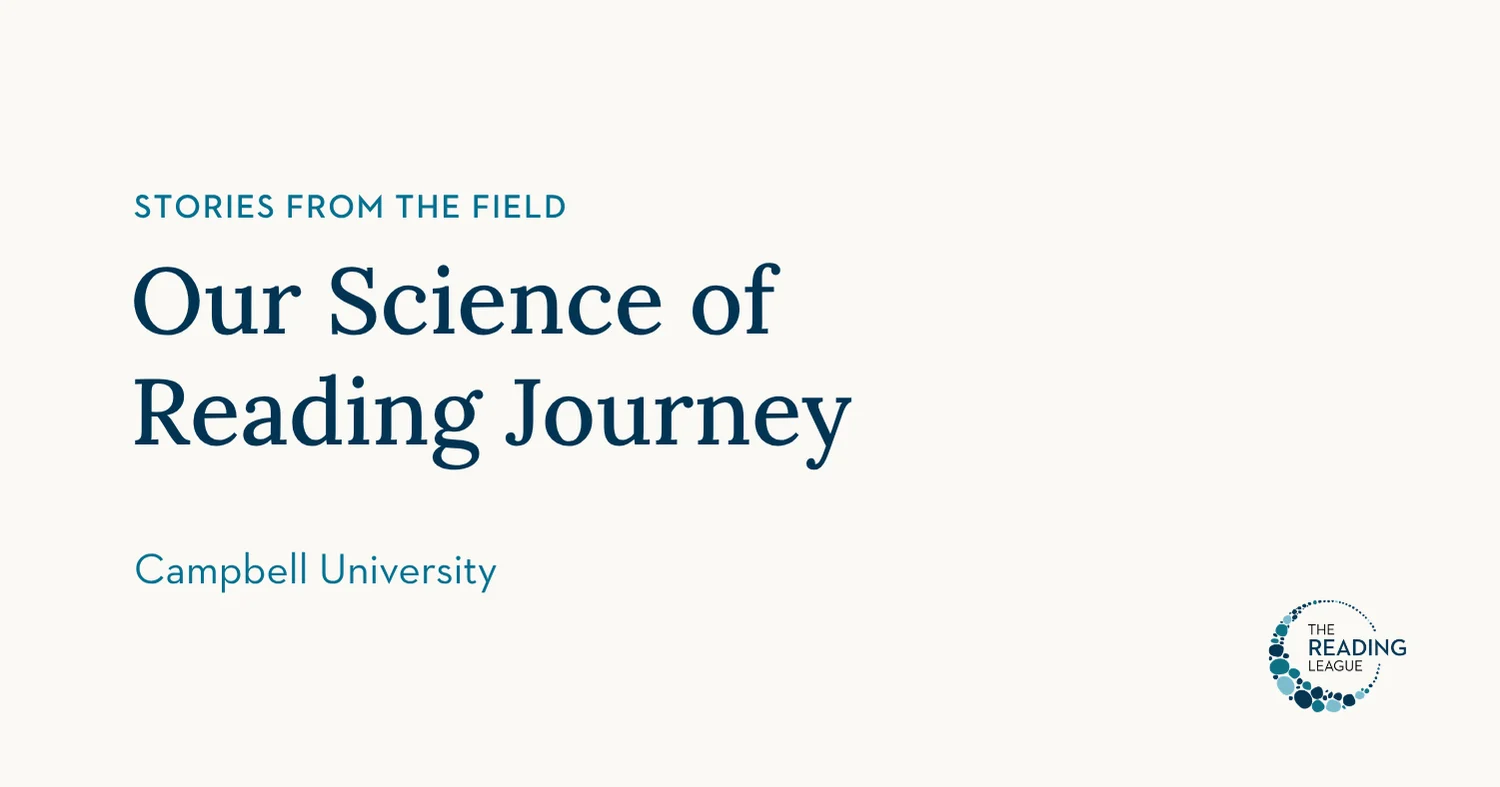 Our Science of Reading Journey