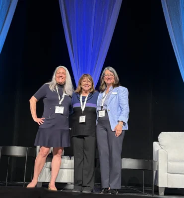Linda Farrell accepts the Benita Blachman Award at TRL Summit 2026