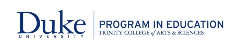 duke university logo with program in education trinity college of arts & sciences