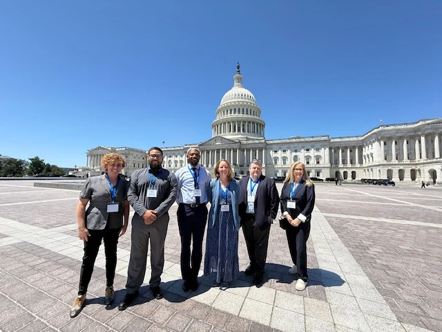 Kari Kurto and other education leaders pose in Washington D.C.