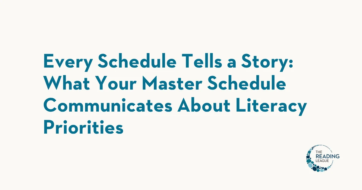 Every Schedule Tells a Story